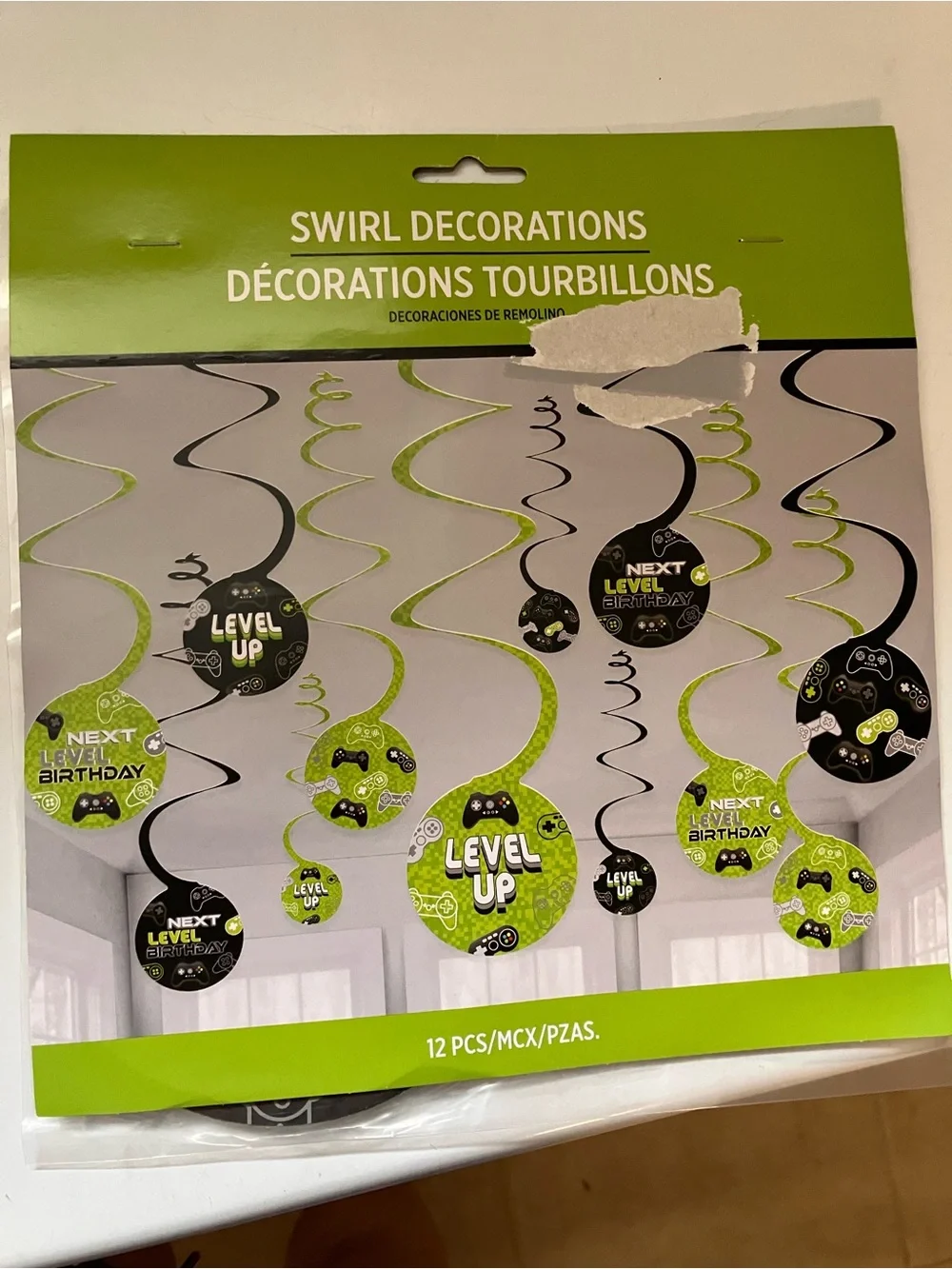 New Birthday Gaming Party wall and ceiling Decoration bundle